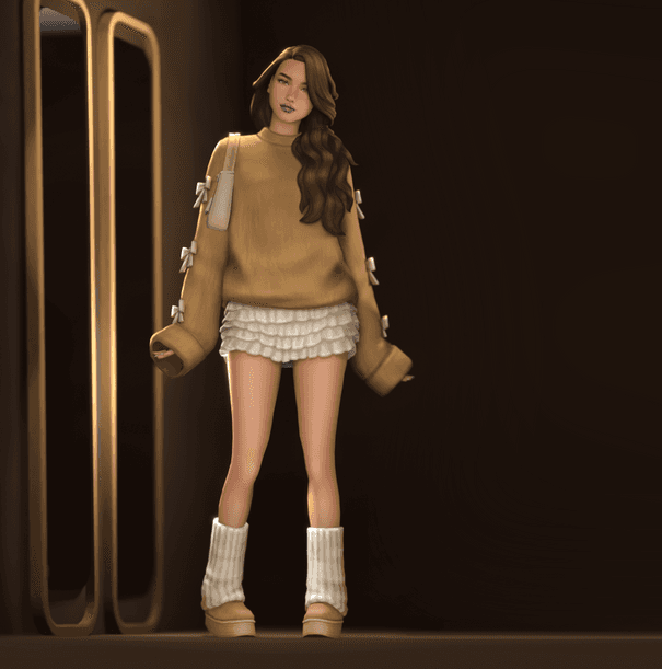 Скриншот мода Сет одежды Teddy Outfit